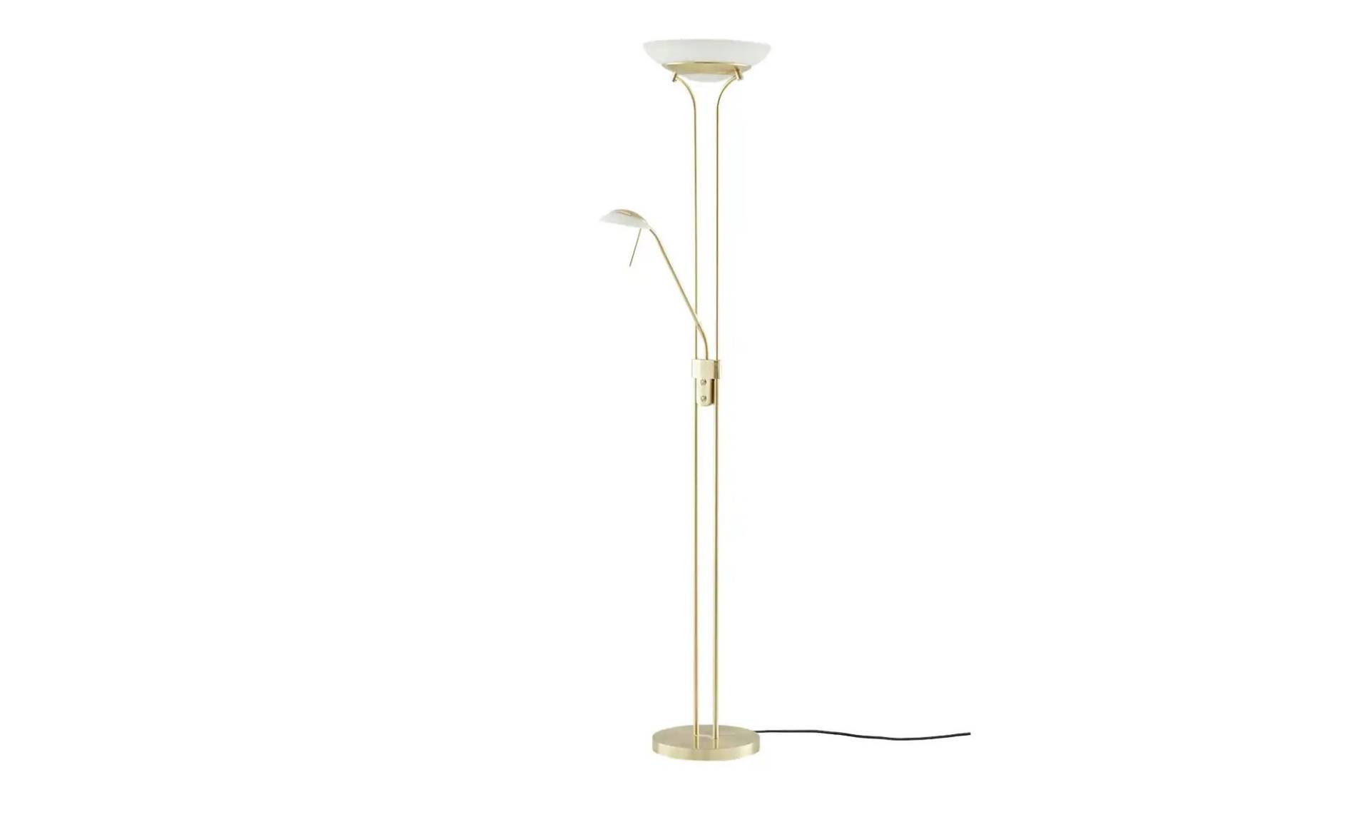 Fischer-Honsel LED-Deckenfluter  2-flammig  messing-matt   ¦ gold ¦ Maße (cm): H: 182  Ø: 32.0 Lampen & Leuchten > LED-Leuchten > LED-Deckenfluter - Möbel Kraft