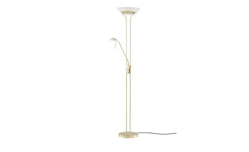 Fischer-Honsel LED-Deckenfluter  2-flammig  messing-matt   ¦ gold ¦ Maße (cm): H: 182  Ø: 32.0 Lampen & Leuchten > LED-Leuchten > LED-Deckenfluter - Möbel Kraft