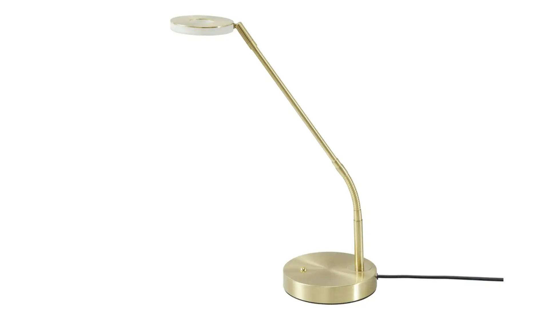Fischer-Honsel LED-Schreibtischleuchte, Messing-matt mit Dimmer ¦ gold ¦ Maße (cm): H: 60 T: 40 Lampen & Leuchten > Tischlampen - Höffner