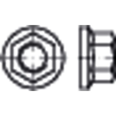 Flachbundmuttern DIN 74361 Form B, Stahl 10 blank M14 x1,5 SW19 von Nobrand