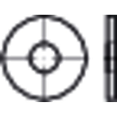 Flache Scheibe, Außen-ø ca. 3xD, DIN 9021 Edelstahl A4 8,4 x 24 x 2mm Flache Scheibe, Außen-ø ca. 3xD, DIN 9021 Edelstahl A4 8,4 x 24 x 2mm von Nobrand