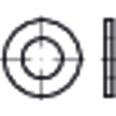 Flache Scheiben, normale Reihe Pkl. A, ISO 7089 Stahl 200HV salzbadnitriert 25mm von Nobrand