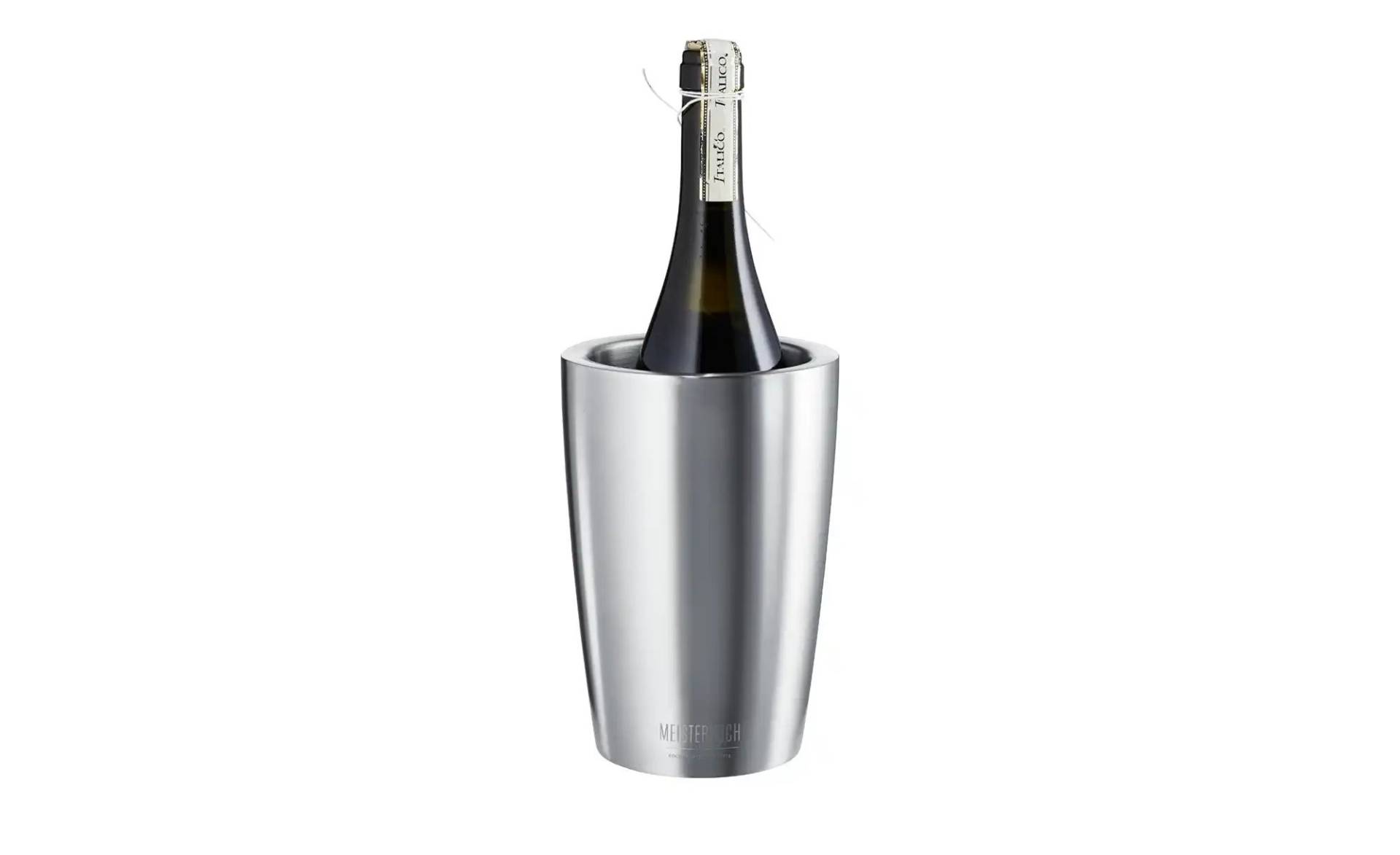 Meisterkoch Flaschenkühler  CENA ¦ silber ¦ Edelstahl ¦ Maße (cm): H: 19,5  Ø: 13.0 Gläser & Karaffen > Zubehör Weingenuss - Möbel Kraft