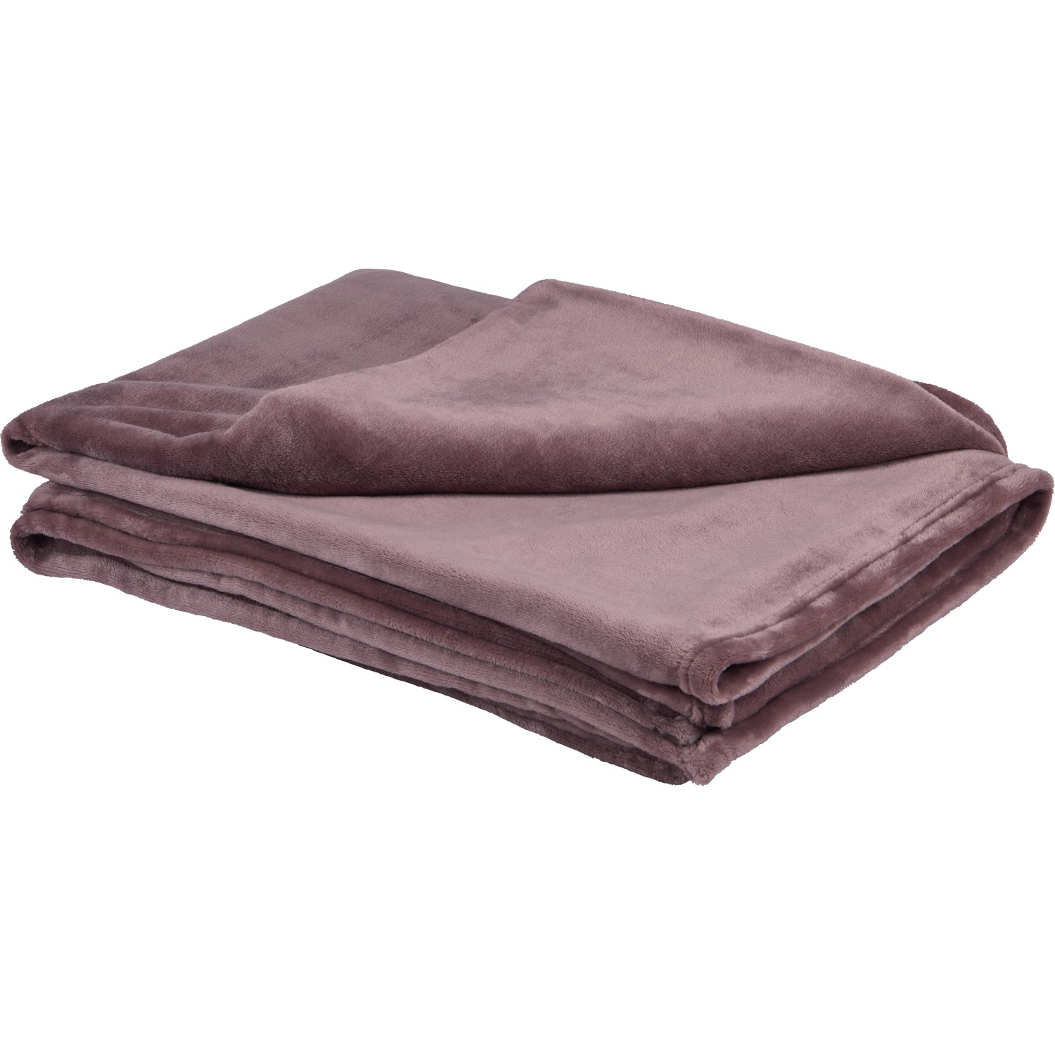 Fleece-Decke Blush Bordeaux Rosa 150 cm x 200 cm von -