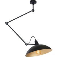 Flexible Deckenlampe Loft in Schwarz Gold E27 Metall Flexible Deckenlampe Loft in Schwarz Gold E27 Metall von ALDEX