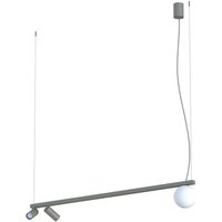 Flexible Hängelampe Aluminium Glas 107 cm Umbra Grau Flexible Hängelampe Aluminium Glas 107 cm Umbra Grau von Nowodvorski