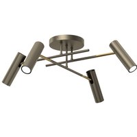 Flexibler Deckenspot in Gold GU10 H:24 cm stilvoll von Luminex