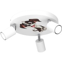 Kinderzimmerlampe Weiß Ø 30 cm schwenkbar GU10 Metall Kinderzimmerlampe Weiß Ø 30 cm schwenkbar GU10 Metall von Luminex