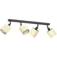 Flexibler Deckenstrahler Rattan Metall 4-flammig E14 Flexibler Deckenstrahler Rattan Metall 4-flammig E14 von Luminex