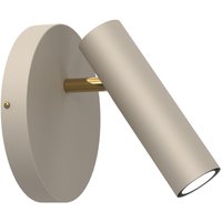 Flexibler Wandspot Beige Gold GU10 H:19,5 cm elegant von Luminex