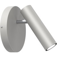 Flexibler Wandspot Grau Chrom GU10 H:19,5 cm elegant von Luminex