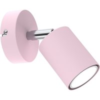 Wandlampe Kinderzimmer Rosa Ø 8 cm schwenkbar GU10 Metall von Luminex