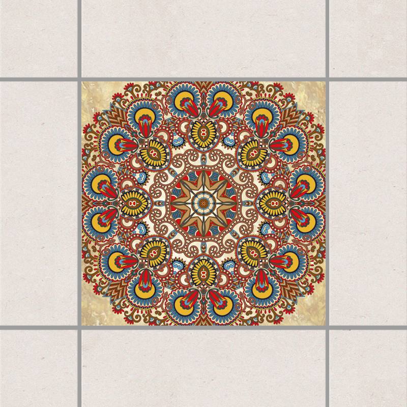 Fliesenaufkleber Farbiges Mandala