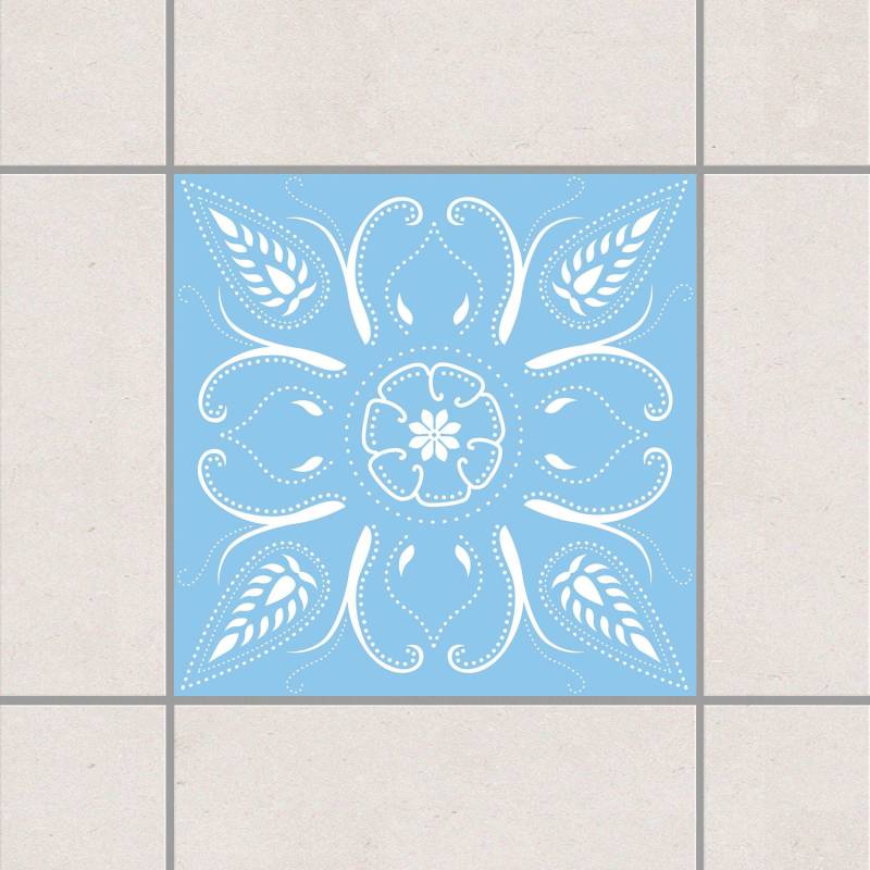 Fliesenaufkleber Bandana Light Blue Blau