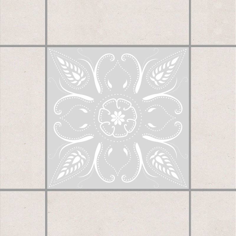 Fliesenaufkleber Bandana Light Grey Grau