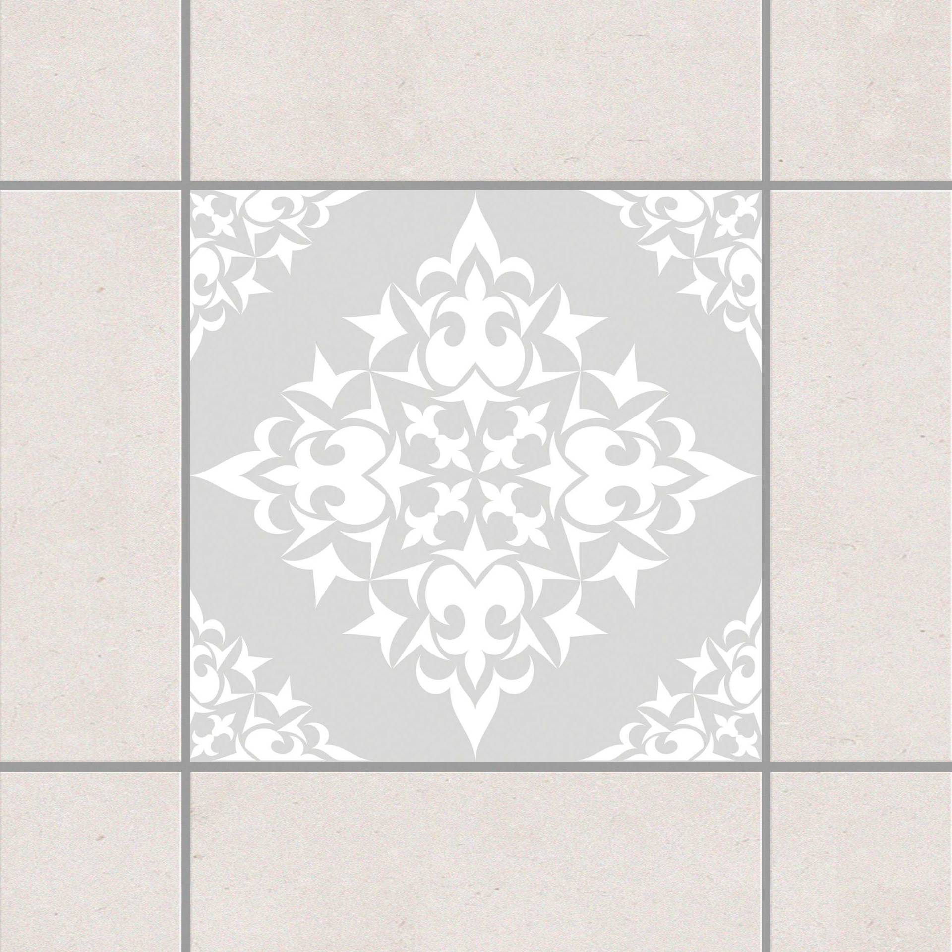 Fliesenaufkleber Fliesenmuster Light Grey Grau