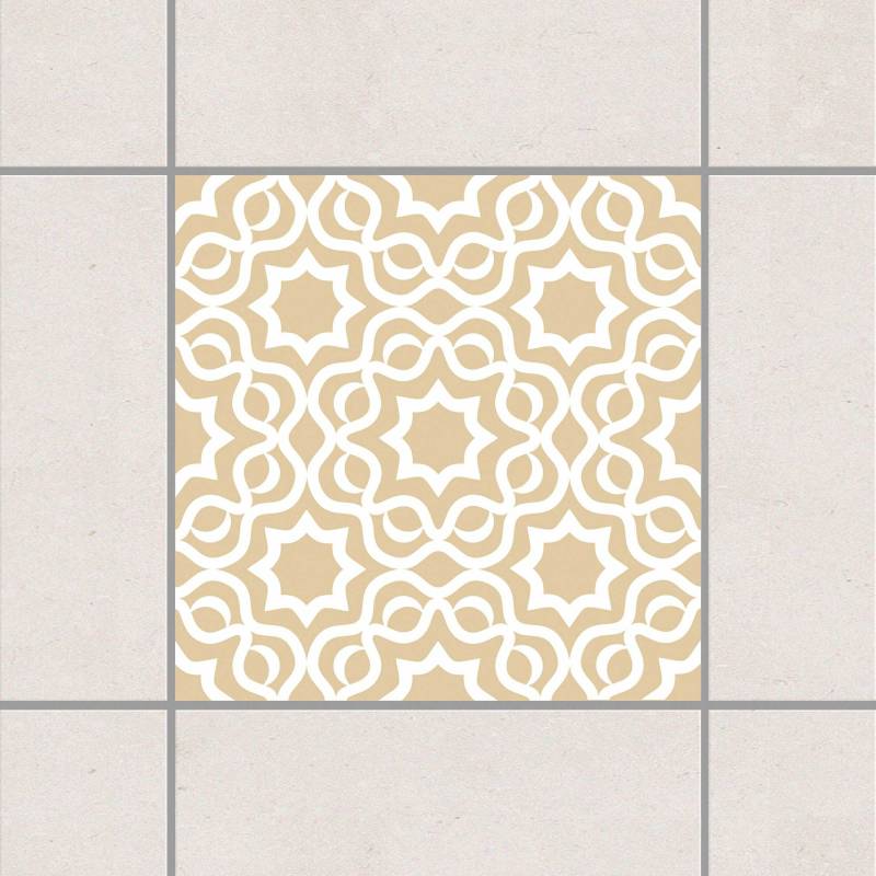 Fliesenaufkleber Islamic Light Brown Braun