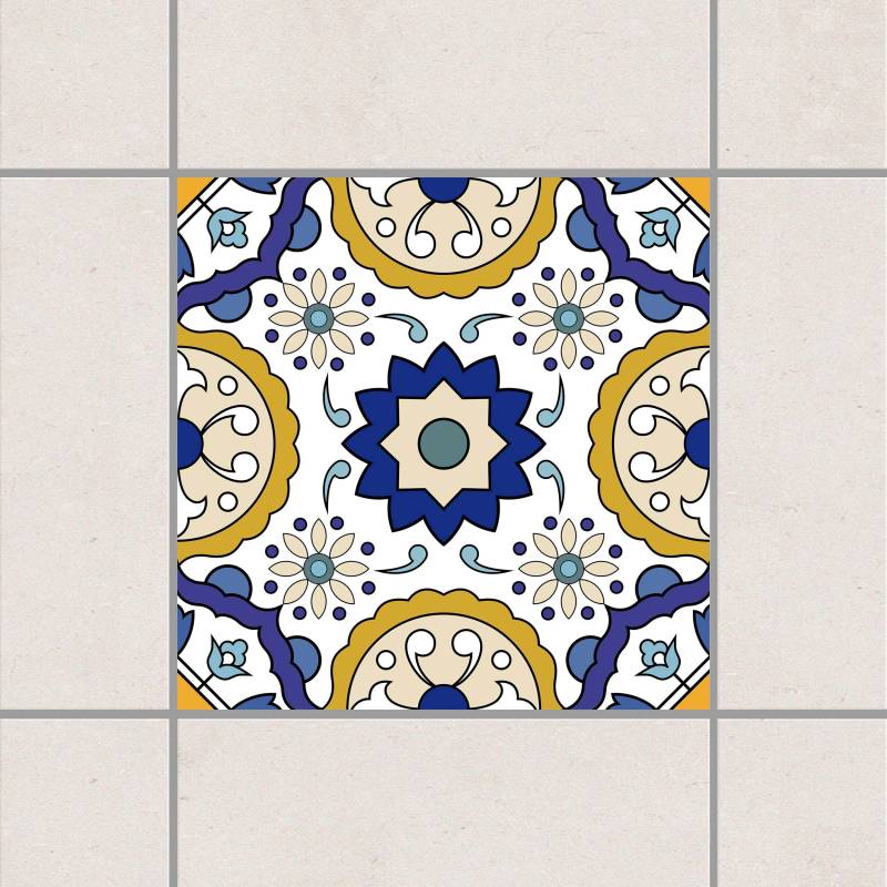 Fliesenaufkleber Portugiesischer Fliesenspiegel aus Azulejo