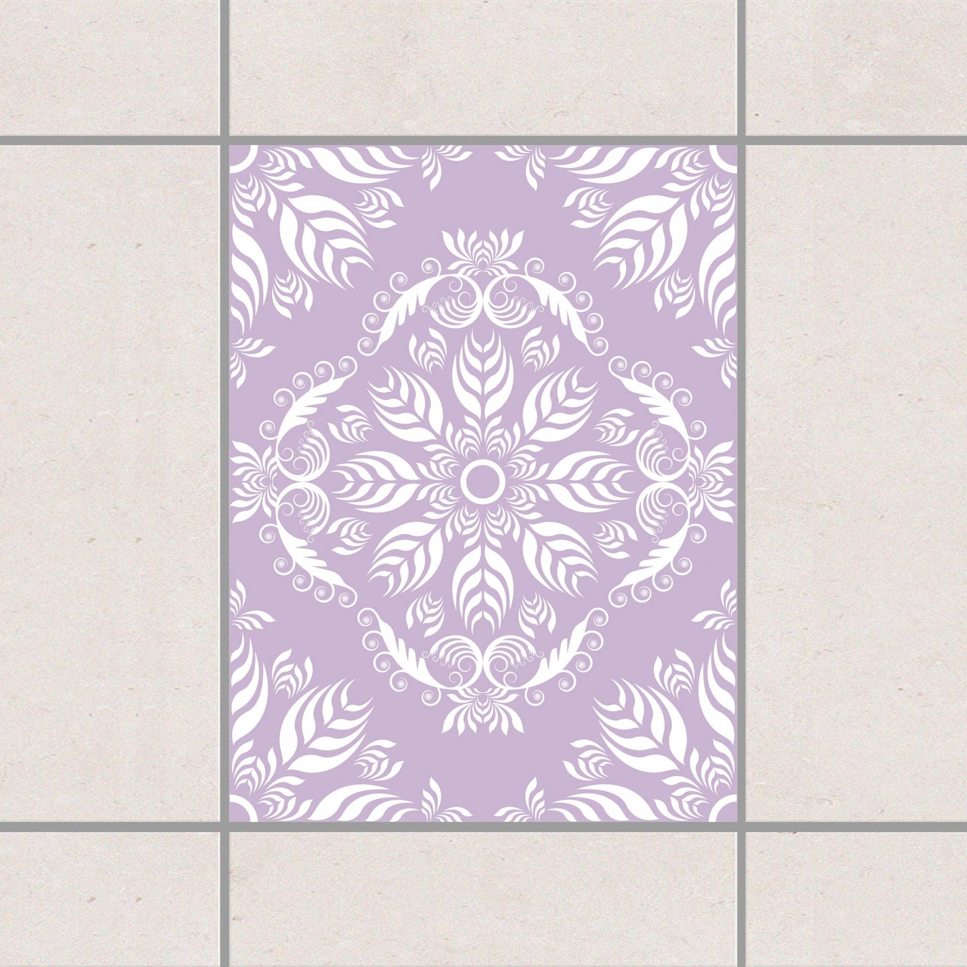 Fliesenaufkleber Rosamunde Lavender Flieder