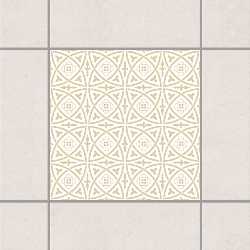 Fliesenaufkleber Keltisch White Light Brown Braun