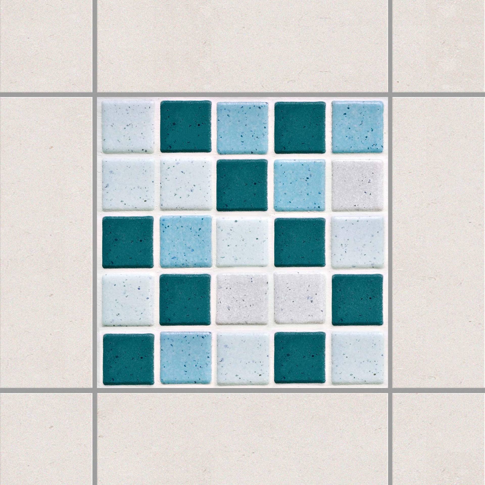 Fliesenaufkleber Mosaikfliesen Türkis Blau
