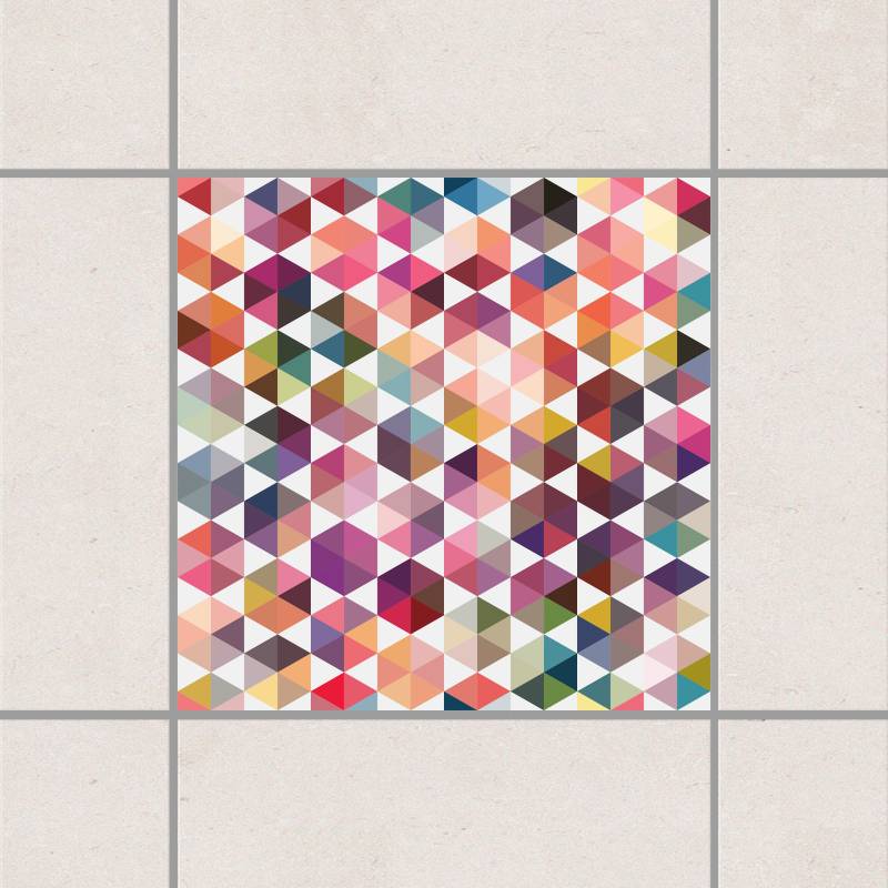 Fliesenaufkleber Hexagon Facetten