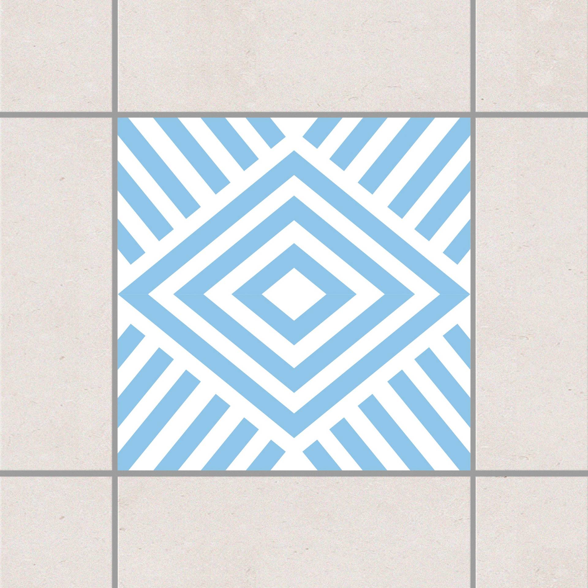 Fliesenaufkleber Marina Light Blue Blau