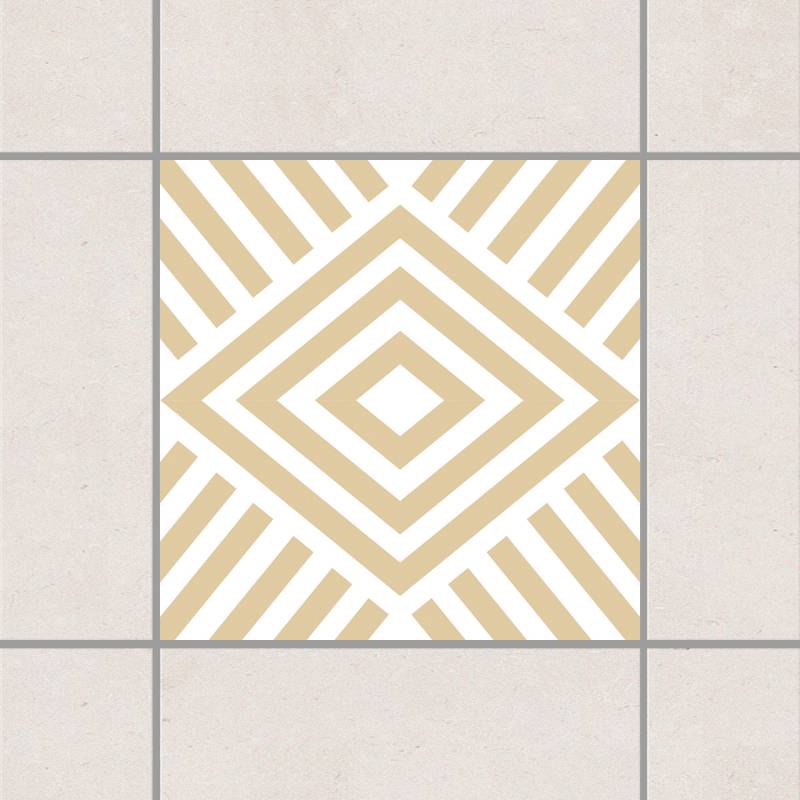 Fliesenaufkleber Marina Light Brown Braun