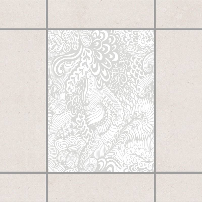 Fliesenaufkleber Poseidons Garten Light Grey Grau