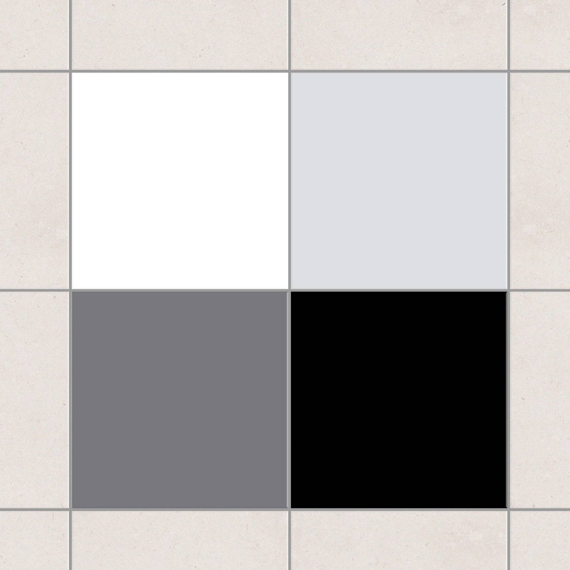 Fliesenaufkleber Farbset Monochrom
