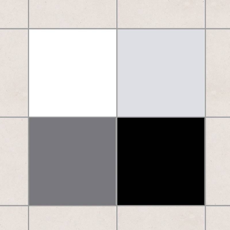Fliesenaufkleber Farbset Monochrom