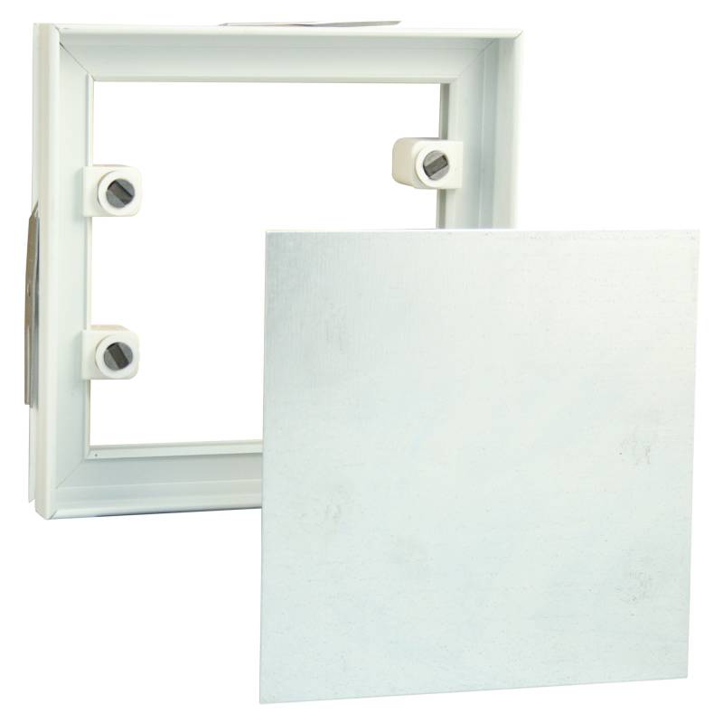 Fliesenrahmen aus Kunststoff mit Stahlblech 156 x 156 mm
