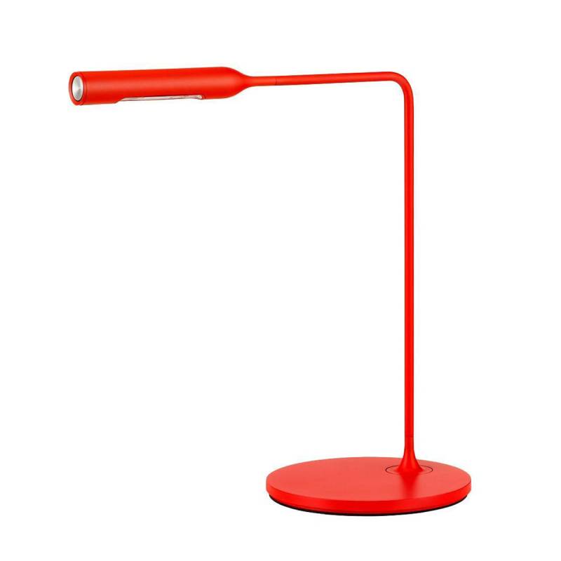 Flo Desk Tischleuchte, H: 43 cm, Rot matt, Extra-Warmweiß 2700K