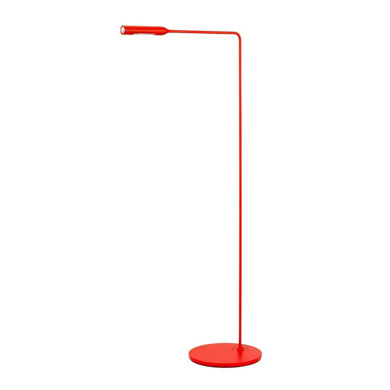 Flo Floor Stehleuchte, H: 110 cm, Rot matt, Warmweiß 3000K