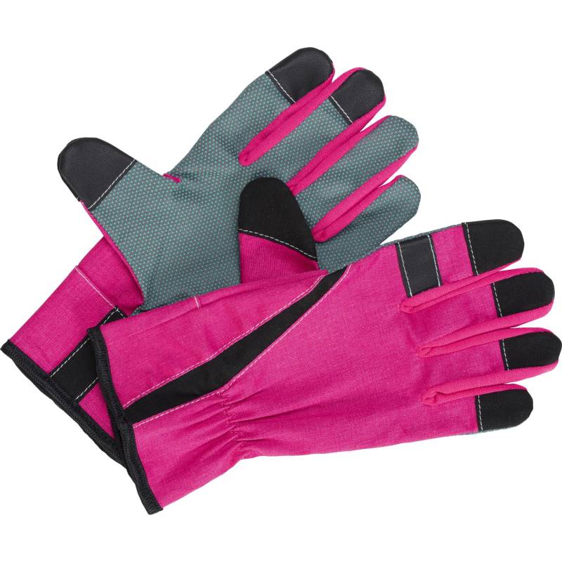 Floristikhandschuh PVC-Benoppung Pink Größe 7