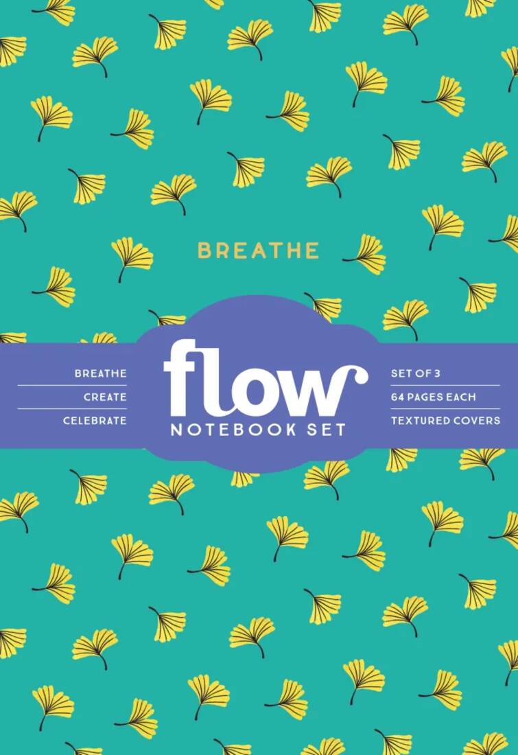 Flow Notizbuch Set Breathe, Create, Celebrate