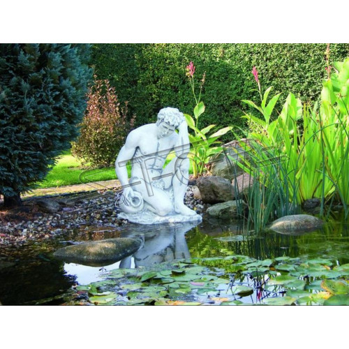 Fontainen Teich Figur Adam Statue Figuren Skulpturen Dekorative Statuen