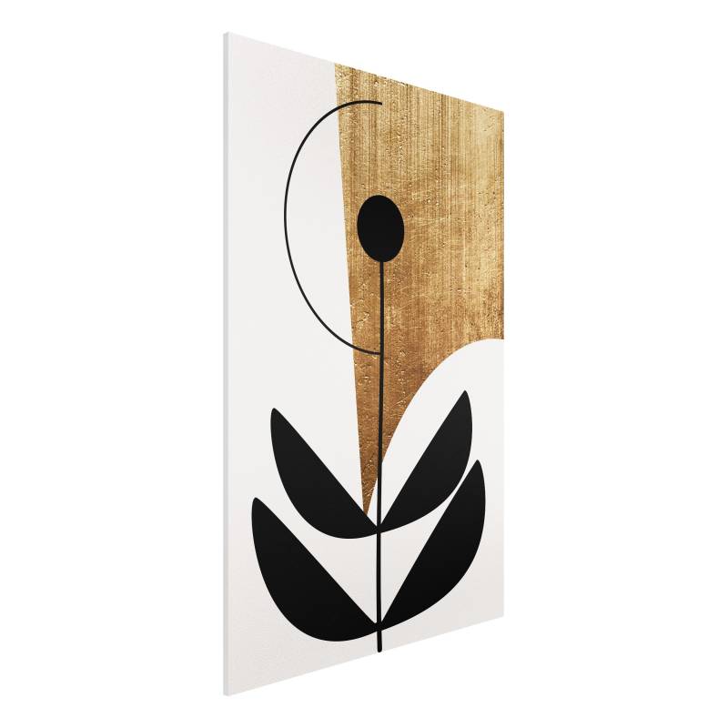 Forexbild Abstrakte Formen - Blume Gold