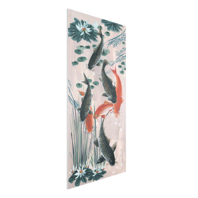 Forexbild - Querformat Asiatische Malerei Kois im Teich II