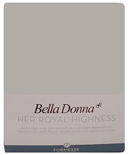 Formesse Bella-Donna Jersey Spannbettlaken grau, 90x190 - 100x220 cm von Formesse