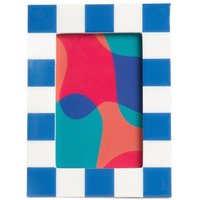 Fotorahmen kaity Kobaltblau und Weiß 10x15 cm 741203 von HOMLA