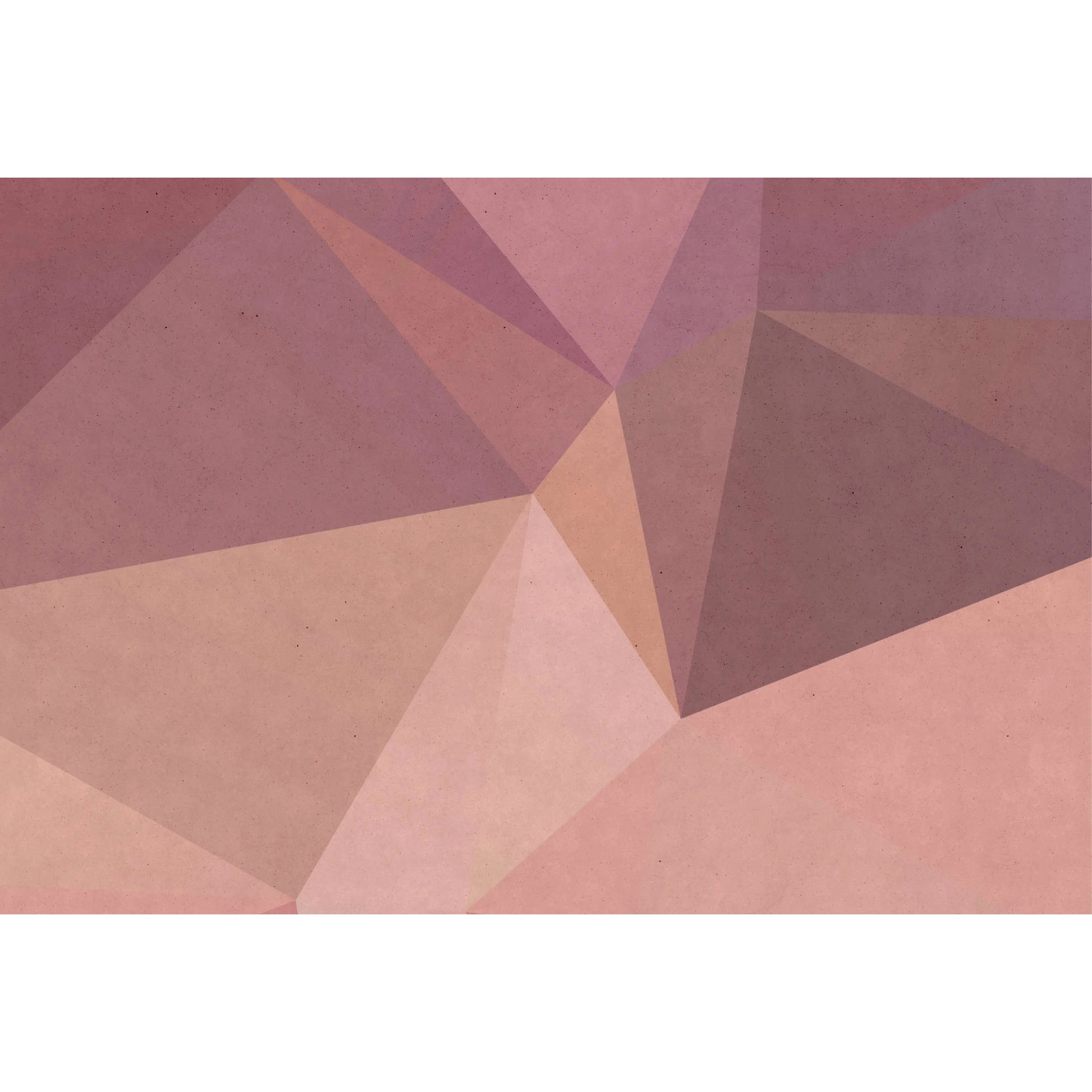 Fototapete 3D Effekt Polygon Rosa Beige 4,00 m x 2,70 m FSC® von -