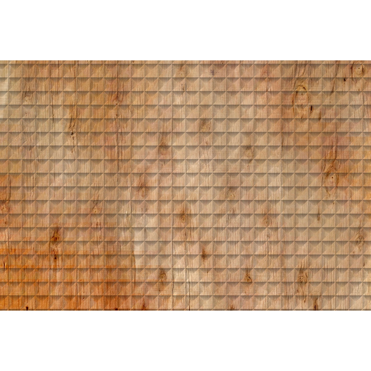 Fototapete  3D Holzoptik Braun Orange 4,00m x 2,70m FSC® von -