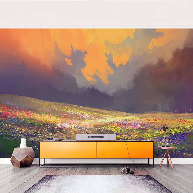 Fototapete Gemalte Anime Landschaft