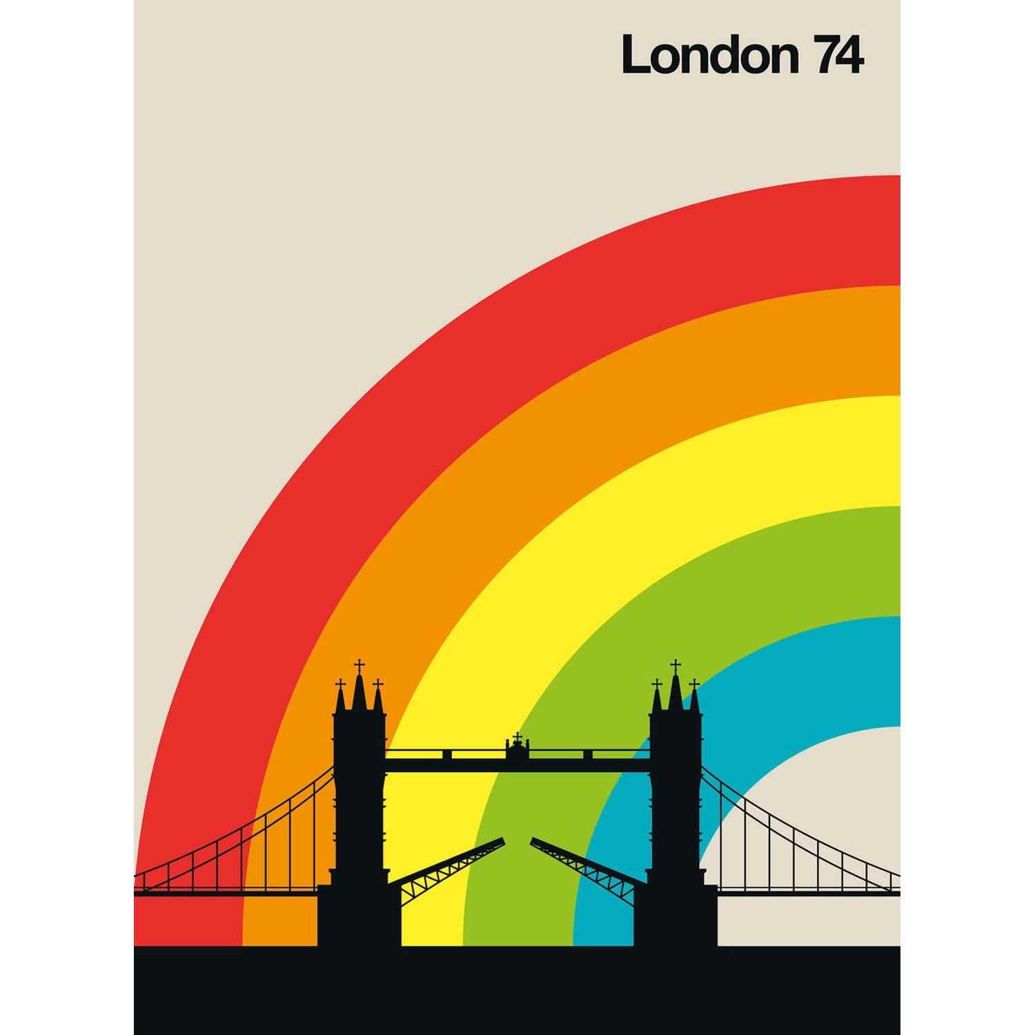 Fototapete London 74 Brücke Bunt 2,00 m x 2,70 m FSC® Fototapete London 74 Brücke Bunt 2,00 m x 2,70 m FSC® von -