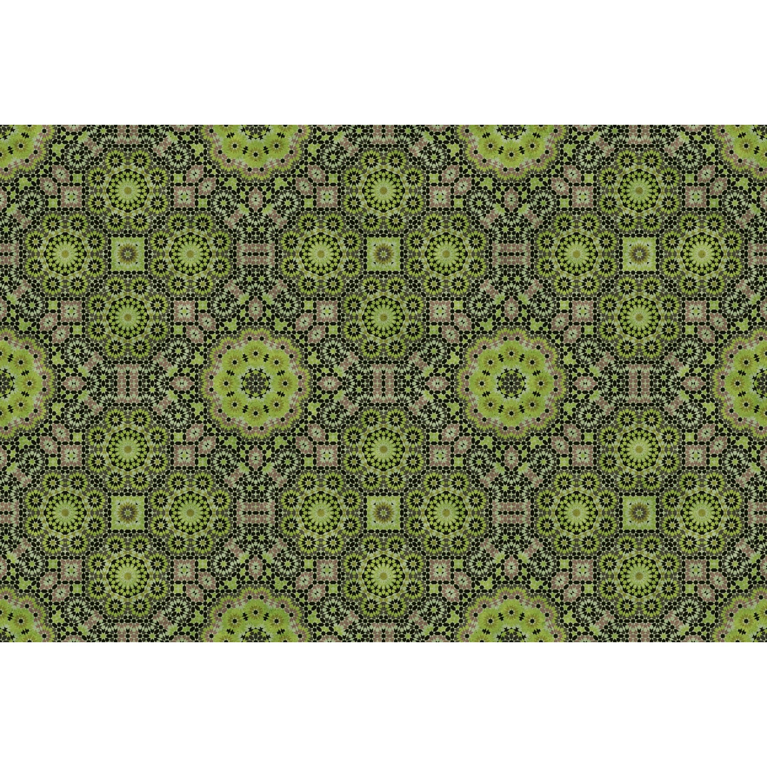 Fototapete Muster Abstrakt Mosaik Grau Grün Lila 4,00 m x 2,70 m FSC® von -