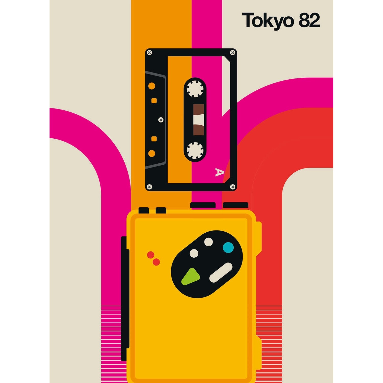 Fototapete Tokyo 82 Kassette Bunt 2,00 m x 2,70 m FSC® Fototapete Tokyo 82 Kassette Bunt 2,00 m x 2,70 m FSC® von -