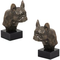Französische Bulldogge II - Hundestatuette, Büste auf Steinsockel, Skulptur, Trophäe zur Hundeausstellung der Marke Art-Dog Französische Bulldogge II - Hundestatuette, Büste auf Steinsockel, Skulptur, Trophäe zur Hundeausstellung der Marke Art-Dog