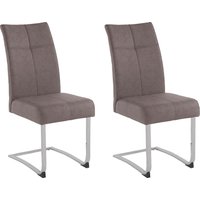 Home affaire Freischwinger "Rab", (Set), 2 St., Kunstleder, Bezug in verschiedenen Qualitäten, maximale Belastbarkeit 120 kg von home affaire