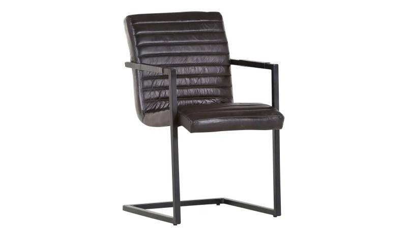 Freischwinger   Buff  ¦ schwarz ¦ Maße (cm): B: 52 H: 87 T: 64.0 Stühle > Schwingstühle - Höffner